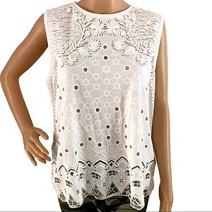 Zara Eyelet Top